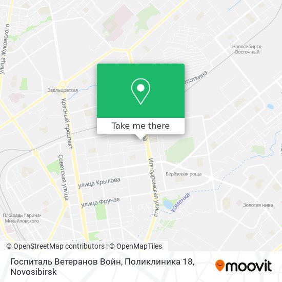 Госпиталь Ветеранов Войн, Поликлиника 18 map