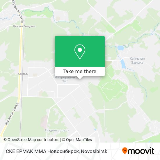 СКЕ ЕРМАК ММА Новосибирск map