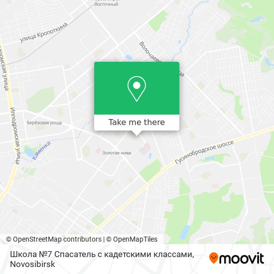Школа №7  Спасатель  с кадетскими классами map