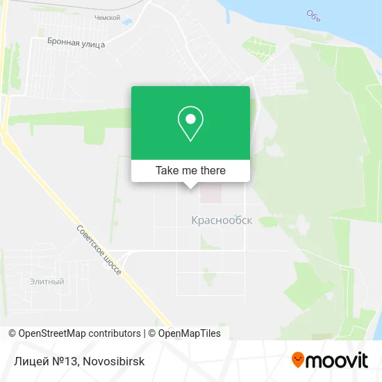 Лицей №13 map