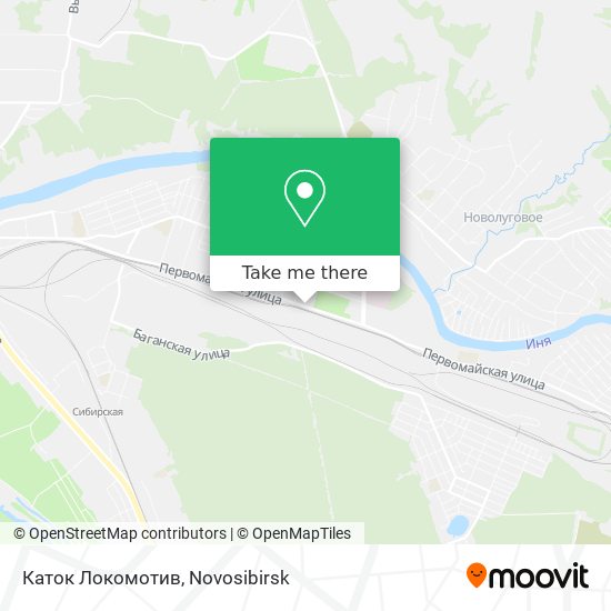 Каток Локомотив map
