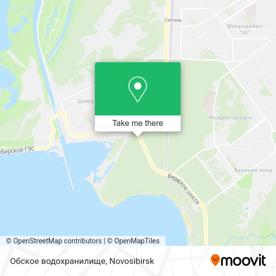 Обское водохранилище map