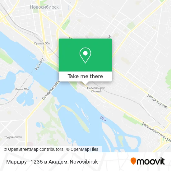 Маршрут 1235 в Академ map