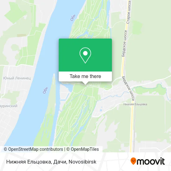 Нижняя Ельцовка, Дачи map
