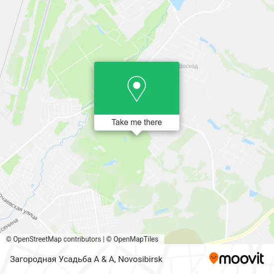 Загородная Усадьба  A & A map