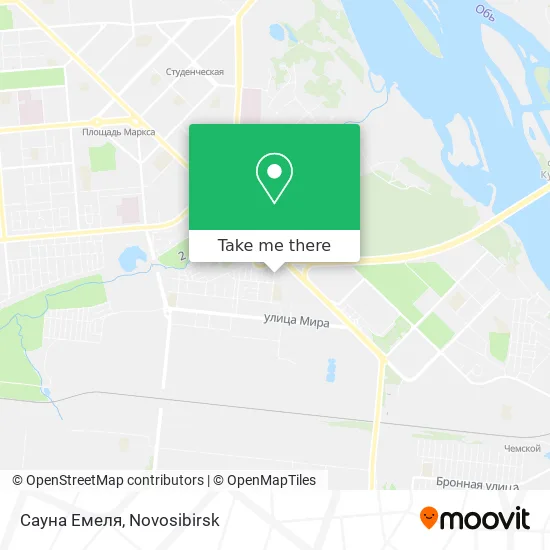 Сауна  Емеля map