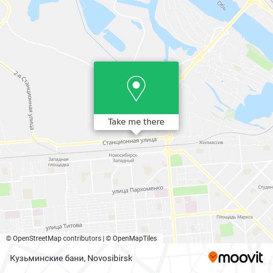 Кузьминские бани map