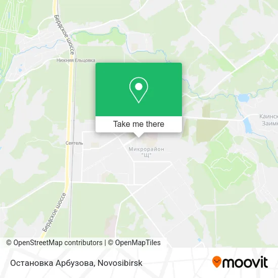 Остановка  Арбузова map