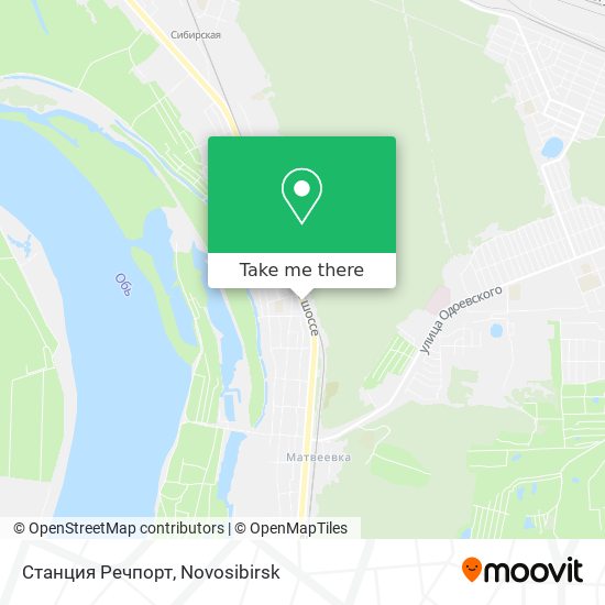 Станция Речпорт map