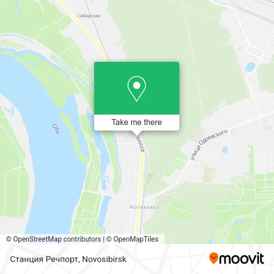 Станция Речпорт map