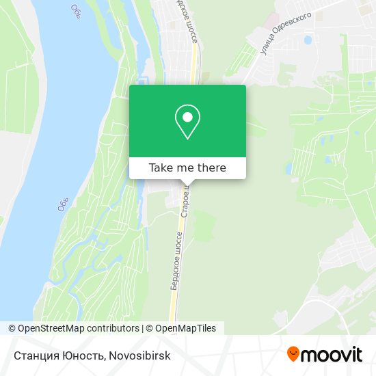 Станция Юность map
