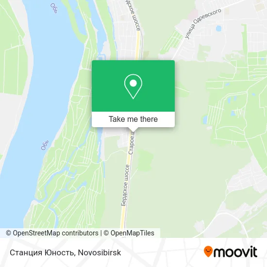 Станция Юность map
