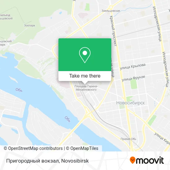 Пригородный вокзал map