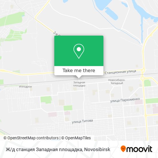 Ж/д станция Западная площадка map