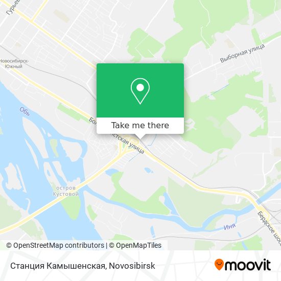 Станция Камышенская map