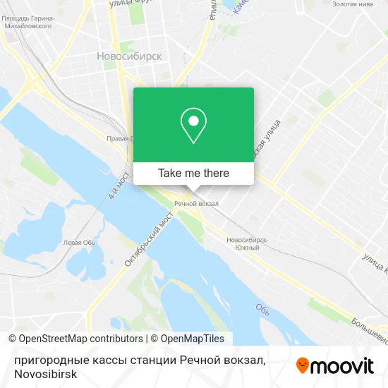 пригородные кассы станции  Речной вокзал map