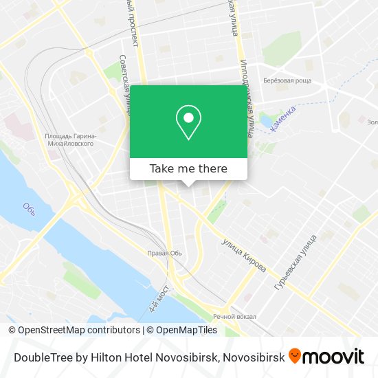 DoubleTree by Hilton Hotel Novosibirsk map