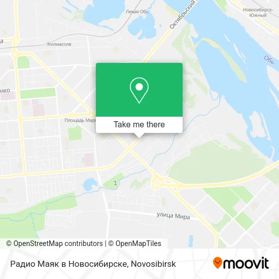 Радио Маяк в Новосибирске map