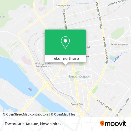 Гостиница  Авеню map