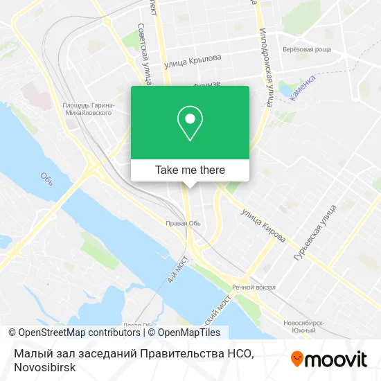 Малый зал заседаний Правительства НСО map