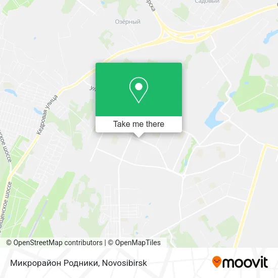 Микрорайон  Родники map