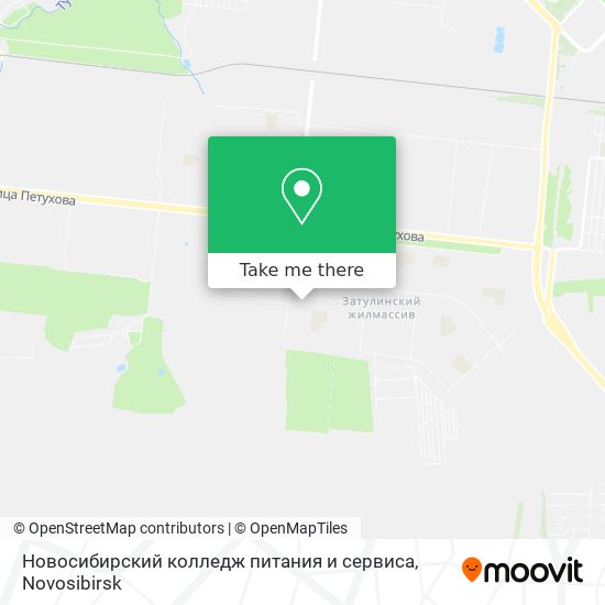 Новосибирский колледж питания и сервиса map