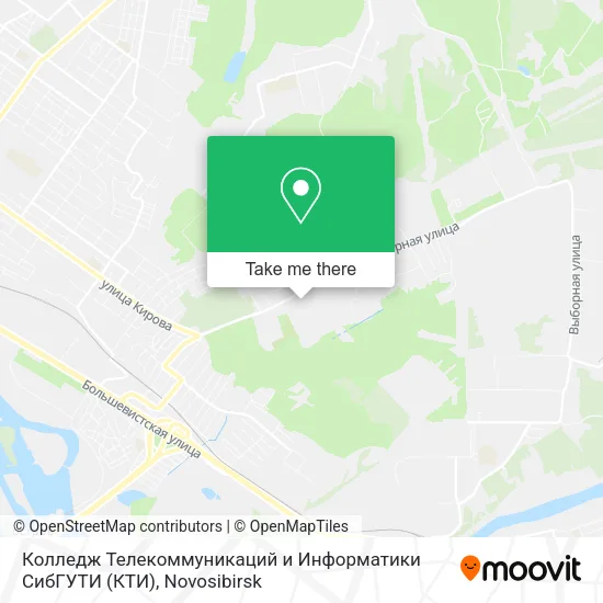 Колледж Телекоммуникаций и Информатики СибГУТИ (КТИ) map