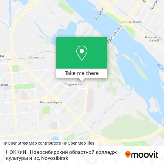 НОККиИ | Новосибирский областной колледж культуры и ис map