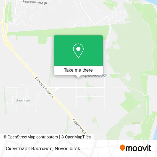 Скейтпарк Вэстхилл map
