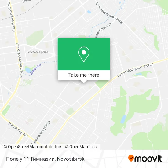 Поле у 11 Гимназии map