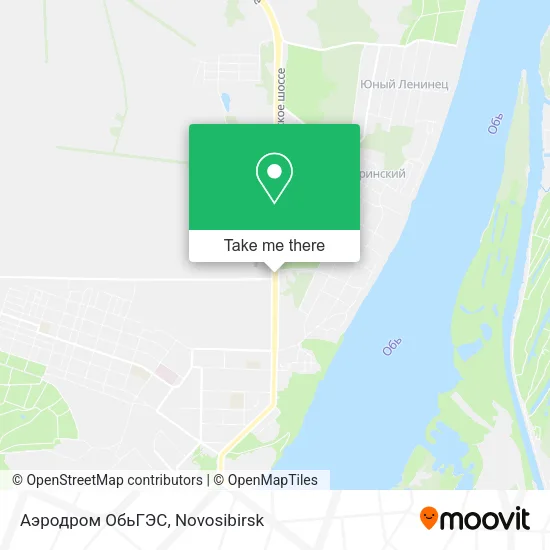 Аэродром ОбьГЭС map
