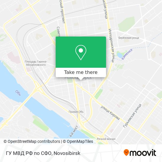 ГУ МВД РФ по СФО map