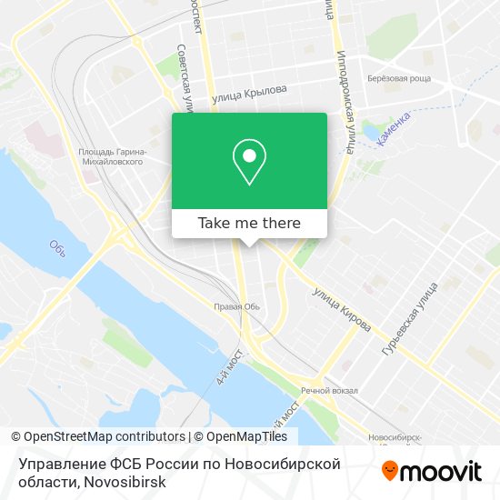 Управление ФСБ России по Новосибирской области map