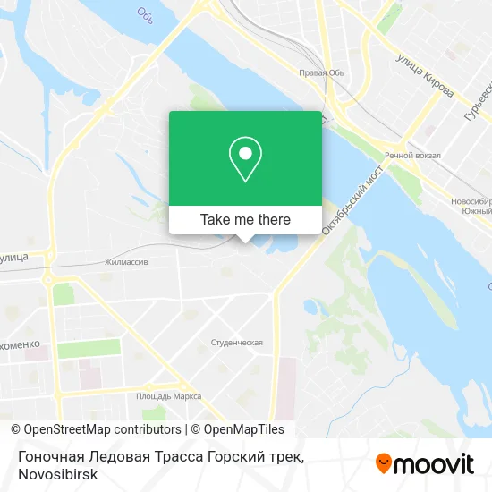 Гоночная Ледовая Трасса  Горский трек map