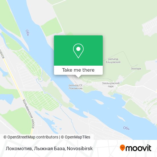 Локомотив, Лыжная База map