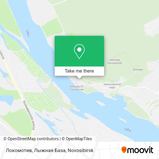 Локомотив, Лыжная База map