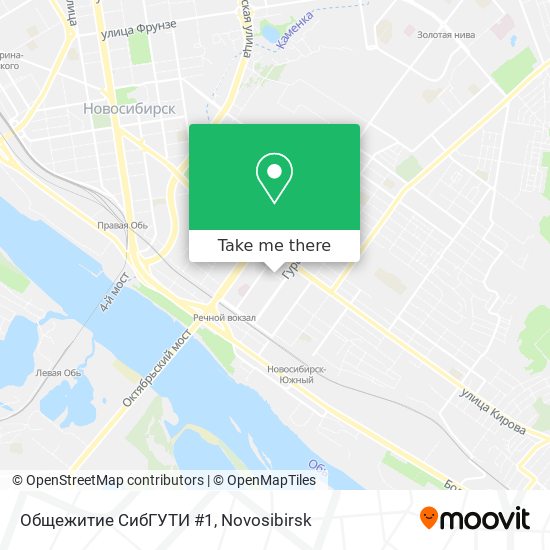 Общежитие СибГУТИ #1 map
