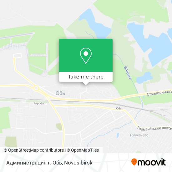 Администрация г. Обь map