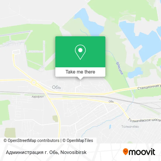 Администрация г. Обь map
