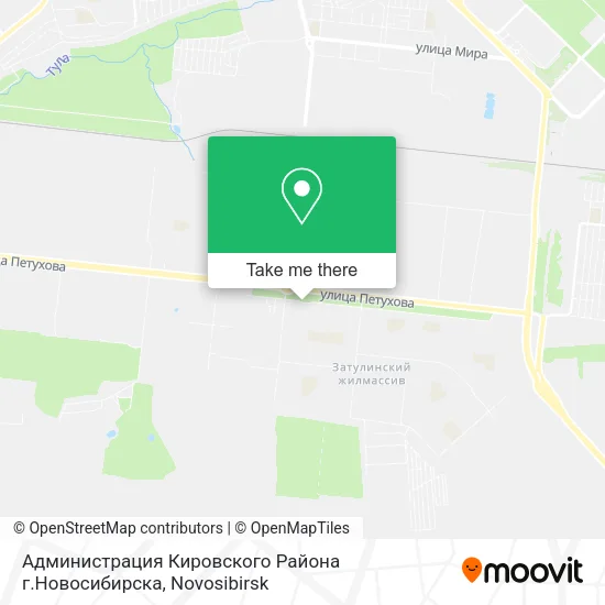 Администрация Кировского Района г.Новосибирска map