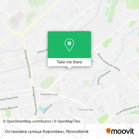 Остановка «улица Королёва» map