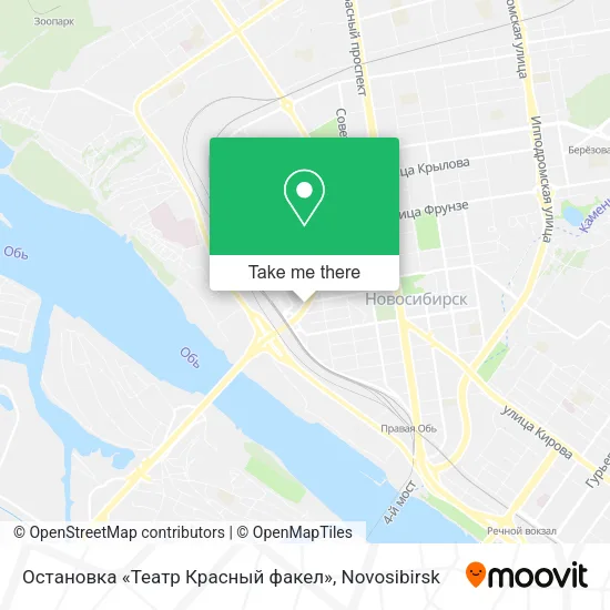 Остановка «Театр Красный факел» map