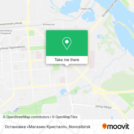 Остановка «Магазин Кристалл» map