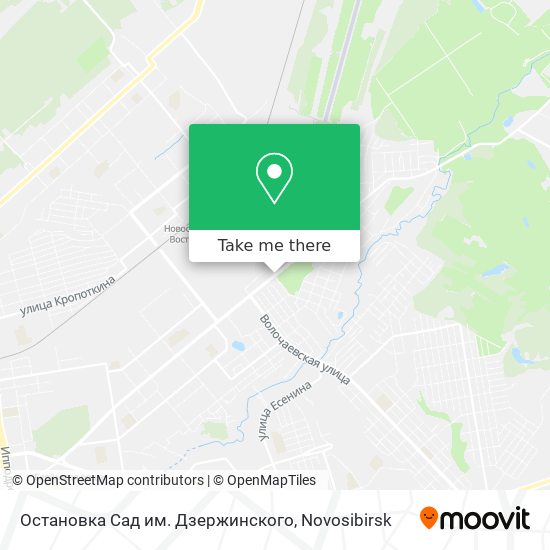 Остановка  Сад им. Дзержинского map