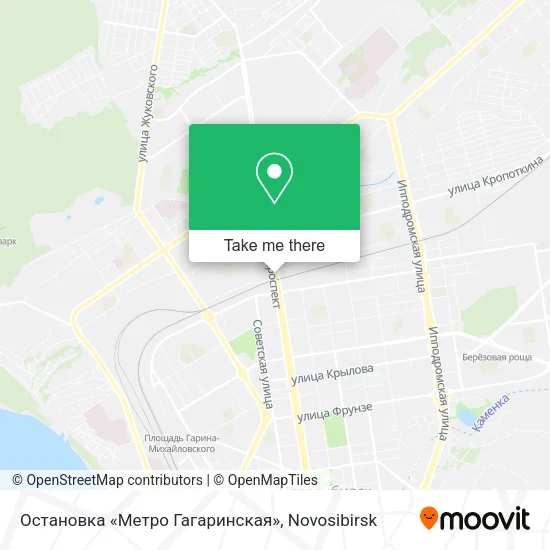 Остановка «Метро Гагаринская» map