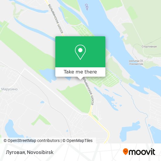 Луговая map