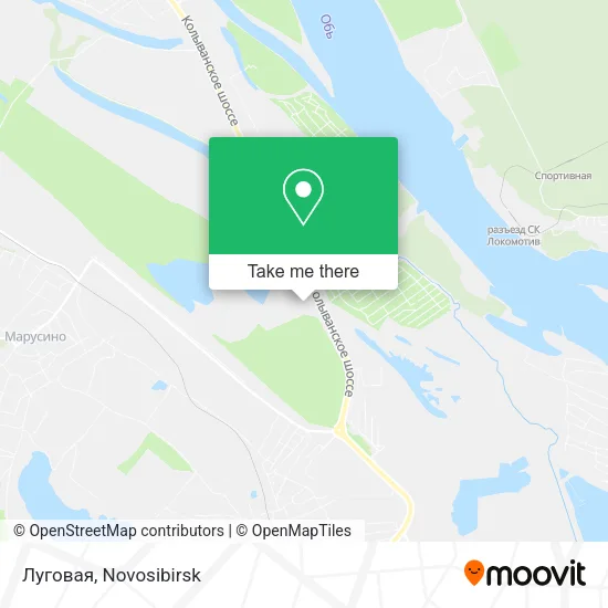 Луговая map