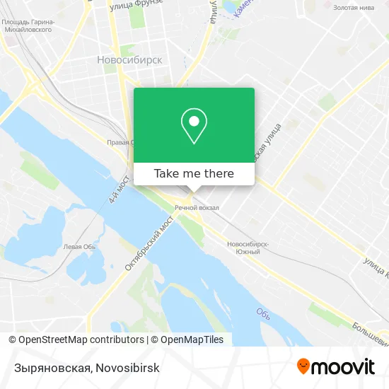 Зыряновская map