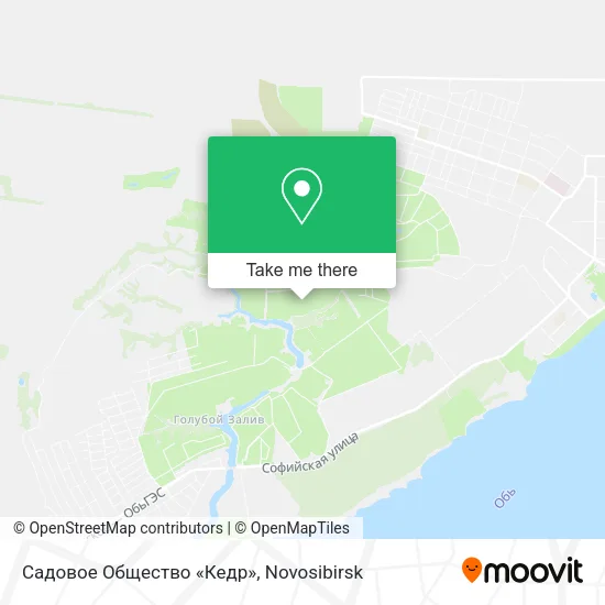 Садовое Общество «Кедр» map