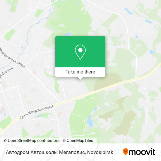 Автодром Автошколы Мегаполис map